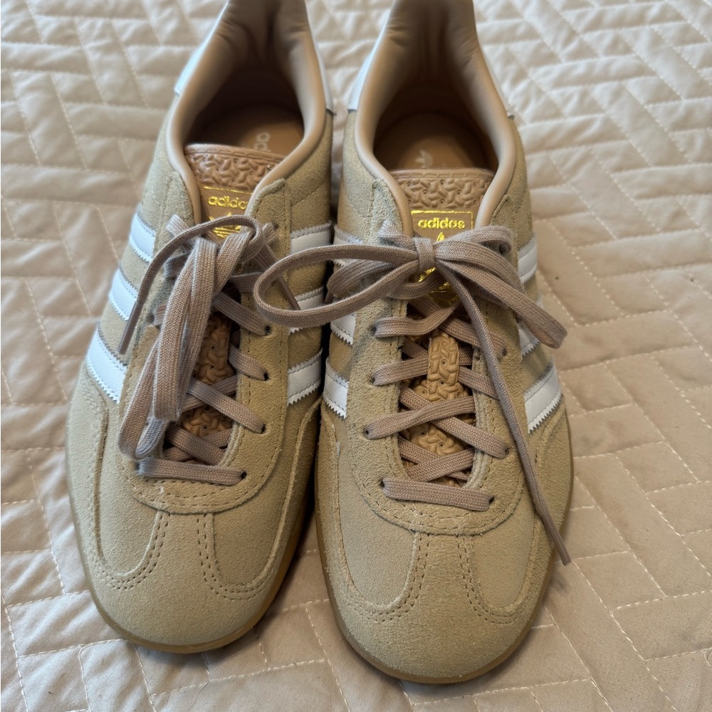 adidas Tan and White Women's Sneakers